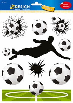 Z-Design 54991, Fensterbilder, Fußball, 9 Aufkleber