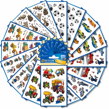 Z-Design 59991, Sticker Set Jungen, 40 Bögen, Bogengröße 76 x 120 mm