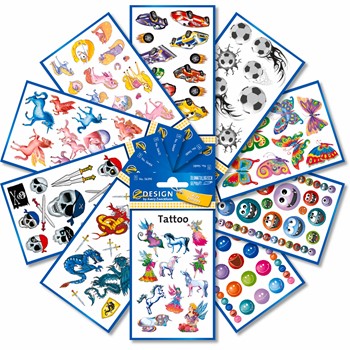 Z-Design 59993, Kids Tattoo Set, 10 Bögen, Bogengröße 76 x 120 mm