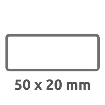 Avery Zweckform 6919, Inventar-Etiketten, 50 x 20 mm, 50 Etiketten, schwarz, abziehsicher