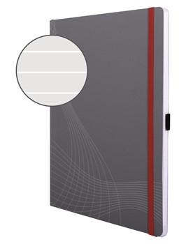 Avery Zweckform 7020, Notizbuch Notizio Medium, gebunden, Softcover, A4 liniert, 80 Seiten