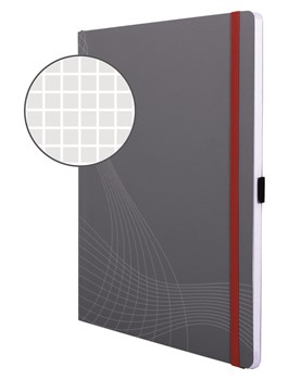 Avery Zweckform 7021, Notizbuch Notizio Medium, gebunden, Softcover, A4 kariert, 80 Seiten