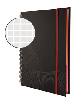 Avery Zweckform 7023, Notizbuch Notizio Premium, spiralgebunden, Hardcover, A5 kariert, 90 Seiten