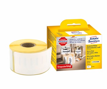 Avery Zweckform A1933088, Rollenetiketten, 59 x 102 mm, 1 Rolle/300 Etiketten, weiß