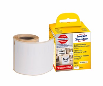 Avery Zweckform A1976414, Rollenetiketten, 59 x 102 mm, 1 Rolle/50 Etiketten, weiß