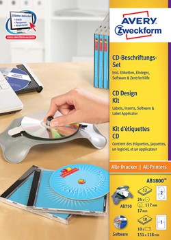 Avery Zweckform AB1800, Design Komplett Paket, Komplettset, für Windows XP, Vista, 7 , 8, 10