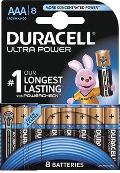 DURACELL ULTRA Power Batterien, AAA, 8 Stück (Duracell DUR002746)