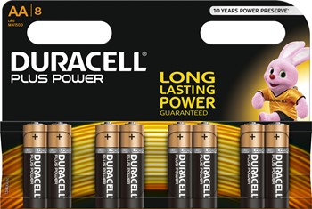 DURACELL PLUS Power Batterien, AA 8er Pack (Duracell DUR017764)