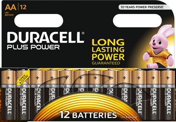 DURACELL PLUS Power Batterien, AA 12er D-Click Pack (Duracell DUR017825)