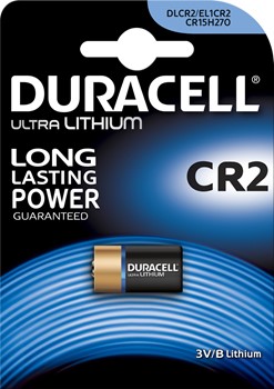 Duracell DUR020306, Ultra Photoapparat-Batterie CR2, 3V, 850 mAh, Lithium, 1 Stück