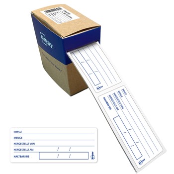 Avery Lebensmittel-Etiketten HACCP , 98 x 40 mm, 300 Etiketten / 1 Rolle, Weiß (Avery Zweckform ETIHACCP.DE)