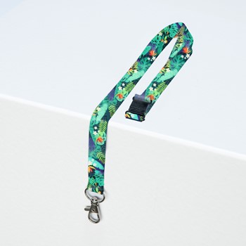 Avery Zweckform R4828T, Lanyards, Textilband mit Karabiner, 20 x 440 mm, Motiv Tropical, 10 Stück