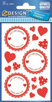 Z-Design 59894, Home Haushaltsetiketten, Stempel, 2 Bogen, Bogengröße 76 x 120 mm