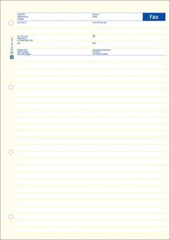 Avery Zweckform 1009, Fax-Vordruck, 3-sprachig, A4, 50 Blatt