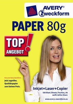 Avery Zweckform 2371, Multifunktions Papier DIN A4 500 Blatt weiß, 80 g, TOP-ANGEBOT