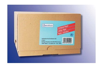 Avery Zweckform 2542, Computer-Papier, 305mm (12") x 240 mm, holzfrei, 2-fach, selbstdurchschreibend, weiß, gelb, blanko, 1000 Blatt