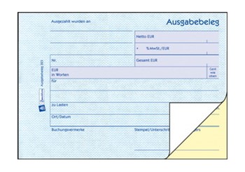 Avery Zweckform 323, Ausgabebeleg mit Dokumentendruck 1. und 2. Blatt bedruckt, A6 quer, 2x50 Blatt