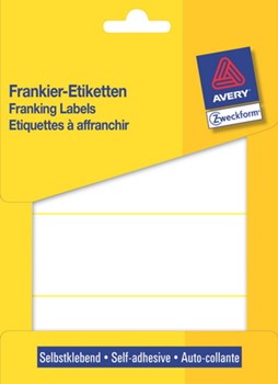 Avery Zweckform 3339, Frankier-4fach-Etiketten 127x38 mm, 116 Etiketten, universell einsetzbar