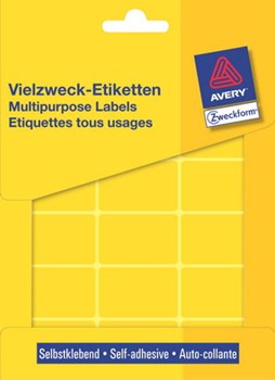 Avery Zweckform 3387, Vielzweck-Etiketten 38x24 mm, 522 Etiketten, gelb