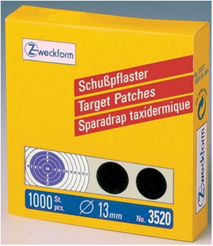 Avery Zweckform 3520, Schusspflaster, Durchmesser 13mm, 1.000 Stück, schwarz