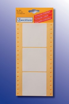 Avery Zweckform 3642, Endlos-Computeretiketten 71,5x69,6 mm, 150 Etiketten, 1-bahnig, Disketten-Etiketten