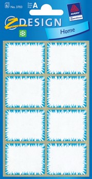 Z-Design 3703, Home - Tiefkühletikett 36x28mm 6 Blatt (=48 Stück), weiß, 6 Bögen