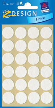 Z-Design 3707, Home - Filzgleiter, 18mm, weiß, 1 Bogen