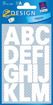 Z-Design 3786, Home - Buchstaben wetterfest, weiß, Schrift Univers Bold 100pt (Zeichenhöhe 25mm), 2 Bögen