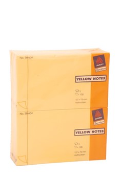 Avery Zweckform 38-604, Haftnotizblock, gelb, 127x75mm, Yellow Notes, 100 Blatt