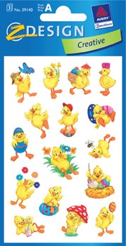 Z-Design 39140, Ostern - Papier Sticker, Küken, 3 Bogen