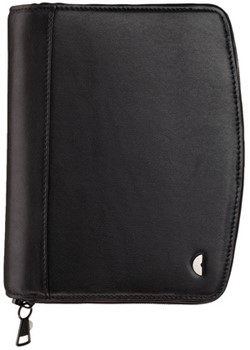 Avery Zweckform 50109, Chronoplan Mobil Midi Hybrid Leder mit Reißverschluss schwarz, 1 Stück