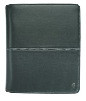 Avery Zweckform 50840, Chronoplan Mobil Midi Berlin Leder mit Reißverschluß schwarz, 1 Stück