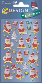 Z-Design 52283, Christmas - Weihnachten Glossy Sticker, Motiv Nikolaus, 1 Bogen