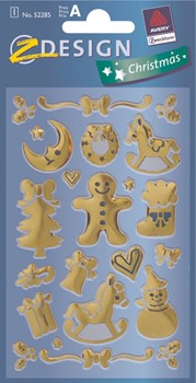 Z-Design 52285, Christmas - Weihnachten Glossy Sticker, Motiv Weihnachten , 1 Bogen