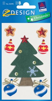 Z-Design 52595, Christmas - Sticker Collage Motiv Baum, 1 Bogen