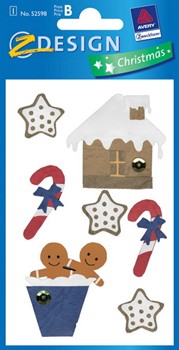 Z-Design 52598, Christmas - Sticker Collage Motiv Süßes, 1 Bogen