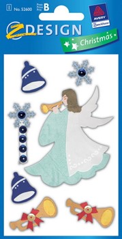 Z-Design 52600, Christmas - Sticker Collage Motiv Engel, 1 Bogen