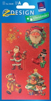 Z-Design 52638, Christmas - Metallic Sticker, Motiv Bär, 1 Bogen
