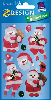 Z-Design 52673, Christmas - Weihnachten Collage Sticker Nikolaus Leder, 1 Bogen