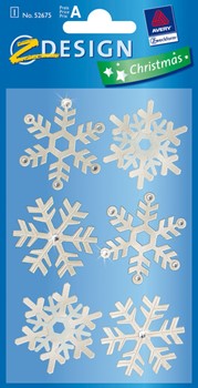 Z-Design 52675, Christmas - Weihnachten Collage Sticker Sterne Leder, 1 Bogen