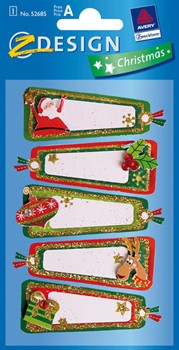 Z-Design 52685, Christmas - Weihnachten Geschenke Sticker Weihnacht beglimmert, 1 Bogen
