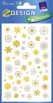Z-Design 52689, Christmas - Weihnachten Transparent Sticker Weihnachtsmotive, 2 Bogen
