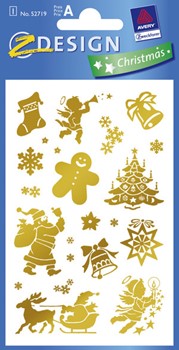 Z-Design 52719, Christmas - Weihnachten Transparent Sticker Xmas-Mix, 2 Bogen