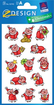 Z-Design 52742, Christmas - Papier Sticker, Silvester, 3 Bogen