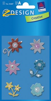 Z-Design 55687, Creative - Sticker Glamour Motiv Blumen, 1 Bogen