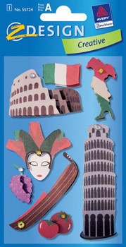 Z-Design 55724, Creative - Sticker Collage Motiv Italien, 1 Bogen