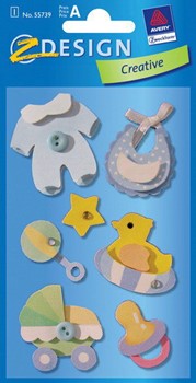 Z-Design 55739, Creative - Sticker Collage Motiv Baby, 1 Bogen