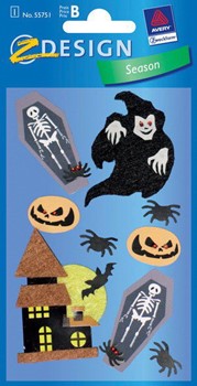 Z-Design 55751, Creative - Collage Sticker, Motiv Geister, 1 Bogen