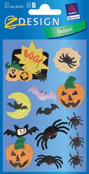 Z-Design 55753, Creative - Collage Sticker, Motiv Kürbis, 1 Bogen