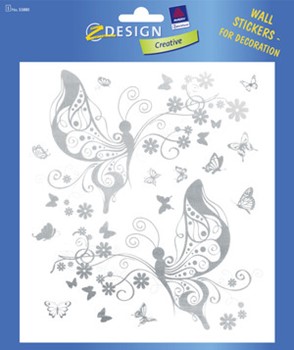 Z-Design 55880, Creative - Wandsticker, Motiv Schmetterling, 2 Bogen